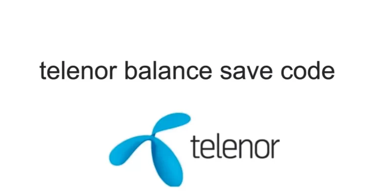 TELENOR BALANCE SAVE CODE 2024/ Easy Method Using Internet