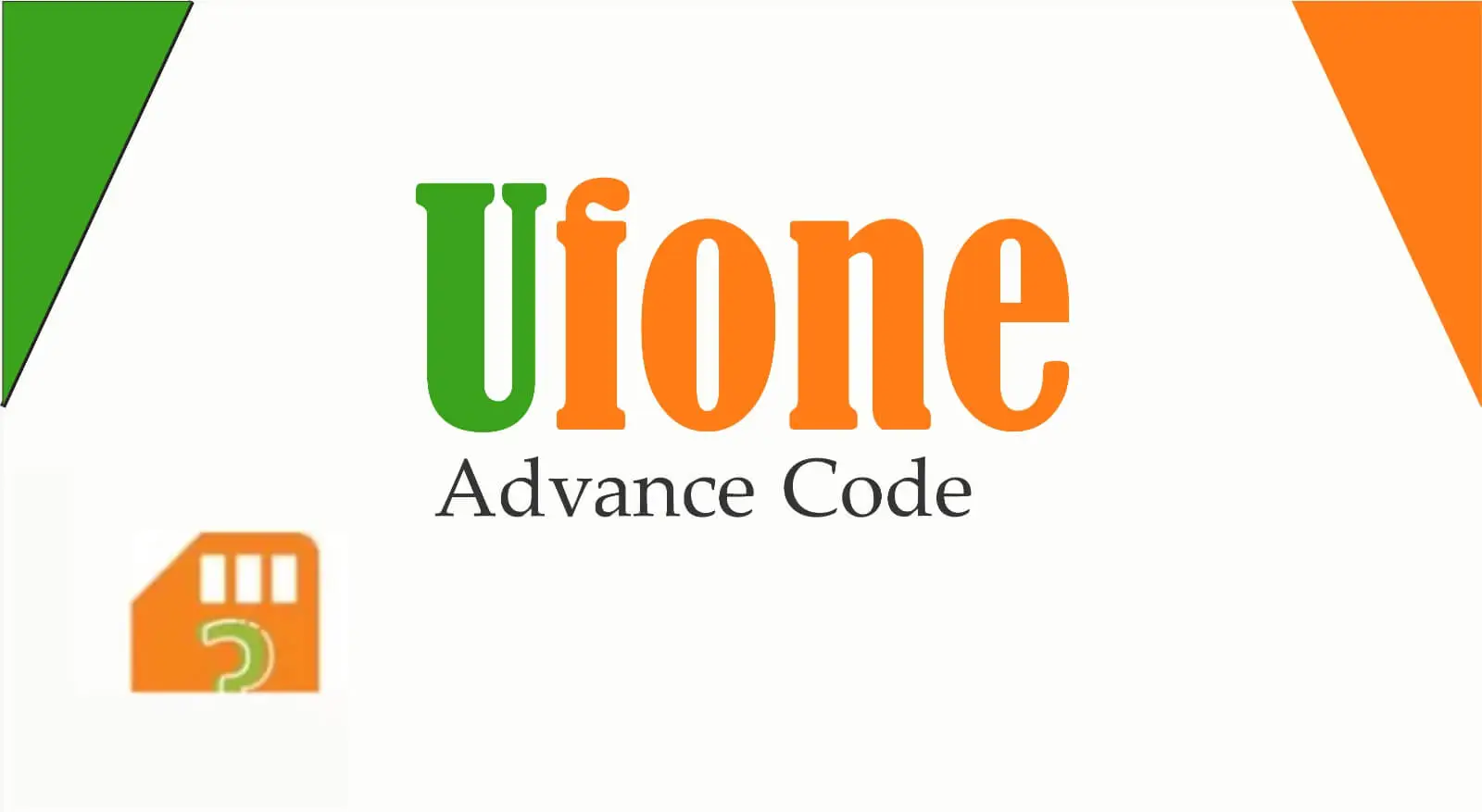 UFONE advance code