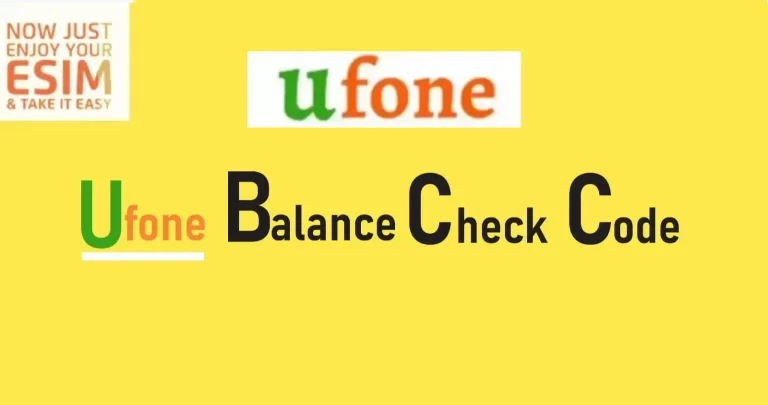 UFONE balance check code